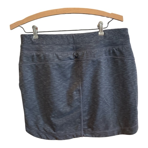 Athleta Techie Terry Heather Gray Skirt - Picture 2 of 3